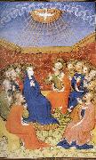 unknow artist The descent of the Espiritu Holy, of Heures to l-usage of Rome oil painting on canvas